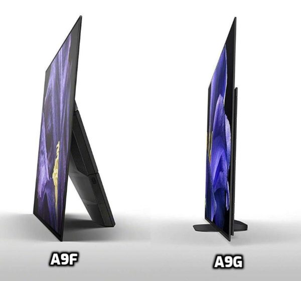 Sony A9F vs A9G Design