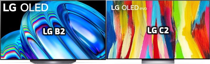 LG B2 vs C2 OLED TV Comparison